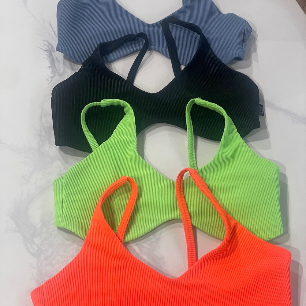 Vibrant Ribbed Bralette Tiger Friday size